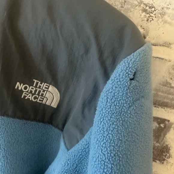 Vintage y2k North Face Denali Fleece Baby Blue / Gray - Picture 3 of 4